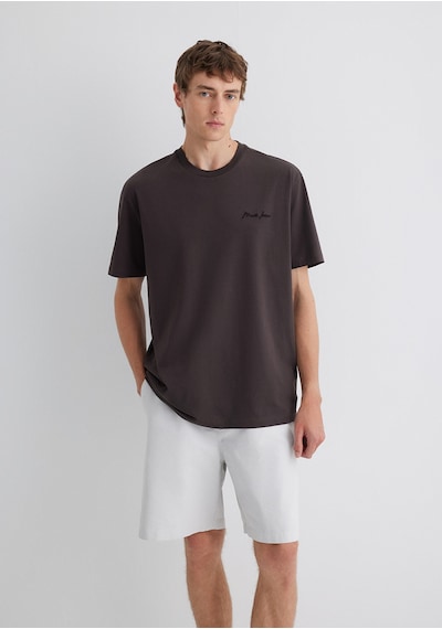 Mavi Koyu Kahve Erkek T-shirt M0612733-70219 Koyu Kahverengi