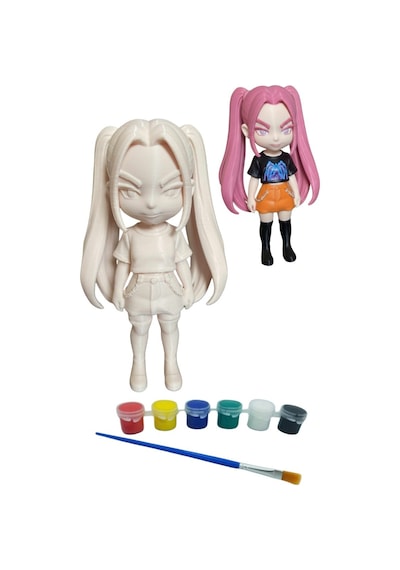 Kpop Figürü 3'lü Set 3d Baskı Boyama Seti