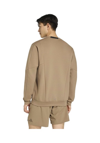 Khasıx Adidas Erkek Günlük Kapşonlu Eşofman Üstü D4t Crew Sweats Kv1463 Kahverengi