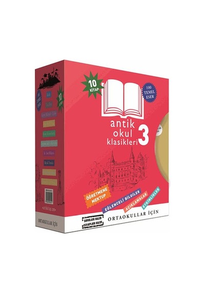 Antik Okul Klasikleri Set 3 - 10 Kitap Takım- Antik Kitap