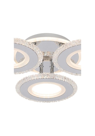 Eray Aydınlatma T001-3 Krom Kumandalı Led Avize Krom