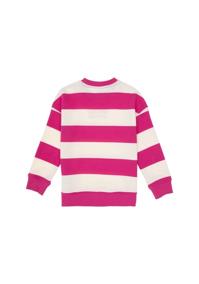 U.S. Polo Assn. Kız Çocuk Pembe Çizgili Bisiklet Yaka Sweatshirt 50317898-VR041 U.S. Polo Assn. Kız Çocuk Pembe Çizgili Bisiklet Yaka Sweatshirt 50317898-VR041