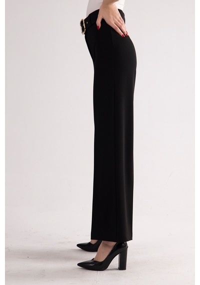 Belamore Siyah Bol Paça Pantolon 3974959.01