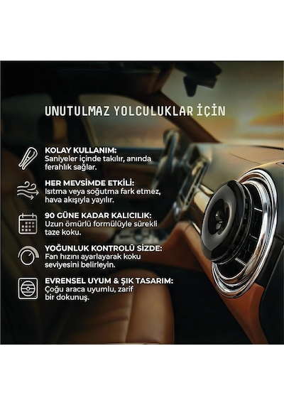 Spin Araba Klima Kokusu - Profesyonel Otomobil Kokusu Bpa & Sıvı İçermez 90 Gün Etkili Standart