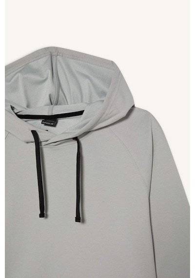 DeFacto Fit Standart Fit Kapüşonlu Sporcu  Erkek Sweatshirt - Gri D8014AX25SPGR91