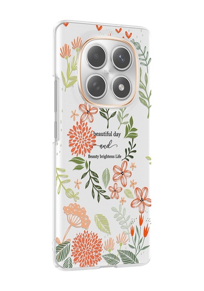 Redmi Note 14 Pro 4g Kılıf Kamera Korumalı Desenli Zore Klip Kapak - Beautiful -