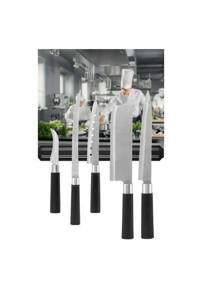 Mıknatıslı Bıçak Tutucu Metal Alet Tutucu Bıçak Askısı 33 Cm Renkli