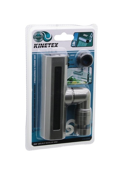 Kinetex Ktx-3288 Antrasit Gri Geniş & Şelale 4 Fonksiyonlu 360 Oynar Başlık Perlatör Musluk Ucu Diğer