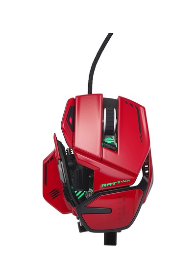 Rat 8+ Adv Oyun Faresi Usb/kırmızı/20000dpi/11 Düğme - Mr06dcınrd000-0