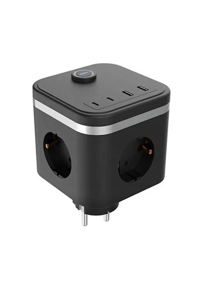 Termal Akım Korumalı Isıya Dalı 3 Lü Duvar Tipi Priz 2x Usb 2x Typce 3680 W