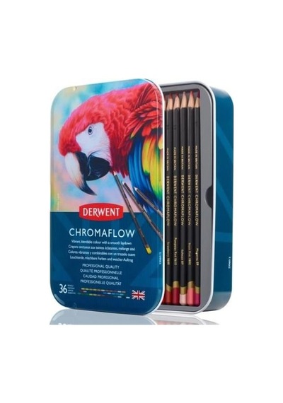 DERWENT CHROMAFLOW 36'LI METAL KUTU YENİ