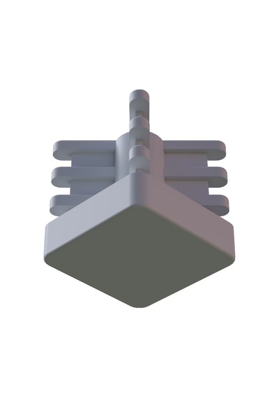 Cateksss 20x20 Mm İç Kelebek Profil Tapası Beyaz - 32 Li Paket