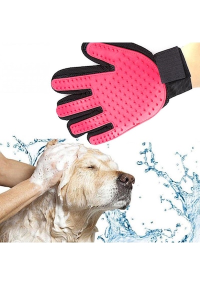 Zerx Kedi Köpek Tüy Toplama Eldiveni Pembe
