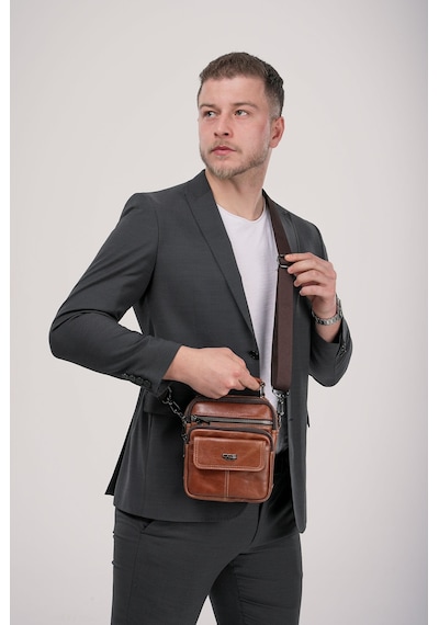 Ççs Erkek Çapraz Çantası Ccs31607 Kahve Kahve Kahverengi