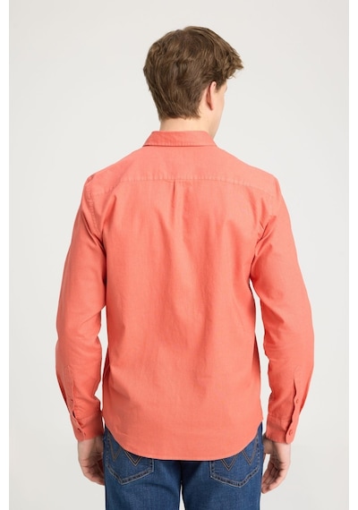 Wrangler Normal Kesim Turuncu Erkek Gömlek - W5my205279 001