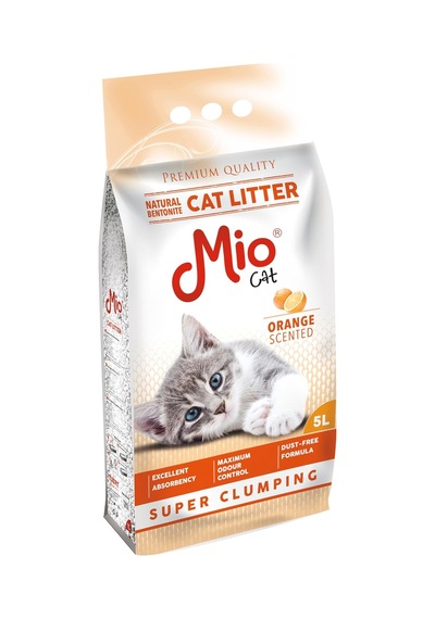 Kedi Kumu, 5 Lt. Portakal Kokulu Bentonit, Kalın