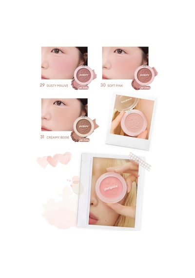 Pastel Tonlarda Sebum Dengeleyici Toz Allık Perıpera Pure Blushed Sunshine Cheek 26 Fluffy Berry 26 Fluffy Berry