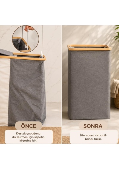 Çift Bölmeli Çamaşır Sepeti, Jüt Kumaş, Çift Kapaklı, Su İtici, 60x55 Cm, Kirli Çamaşır Organizer Bej - Gri Çok Renkli Çift Bölmeli Çamaşır Sepeti, Jüt Kumaş, Çift Kapaklı, Su İtici, 60x55 Cm, Kirli Çamaşır Organizer Bej - Gri Çok Renkli