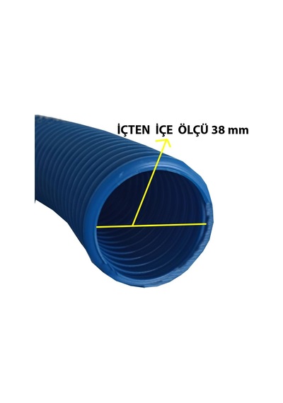Anatolia Pool Havuz Süpürgesi Vakum Hortumu 1,5" Ø38mm 10 Metre Pool Vacuum Hose