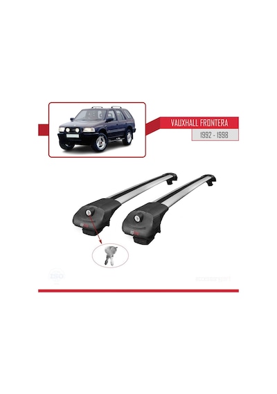 Vauxhall Frontera 1992-1998 Arası İle Uyumlu Ace-1 Ara Atkı Tavan Barı Gri