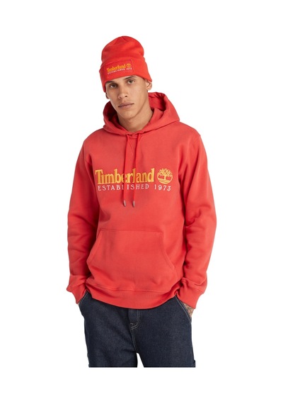 Timberland Ls 50th Anniversary Est. 1973 Erkek Turuncu Kapüşonlu Sweatshirt TB0A6S5WED61 Turuncu