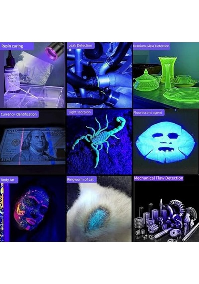 Led Uv El Feneri 20w Güç 3000mah Şarjlı Alüminyum Gövde Profesyonel Kullanım