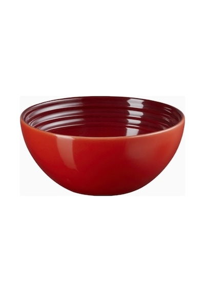 Le Creuset Seramik Şık Tasarım Atıştırmalık Kasesi Kırmızı