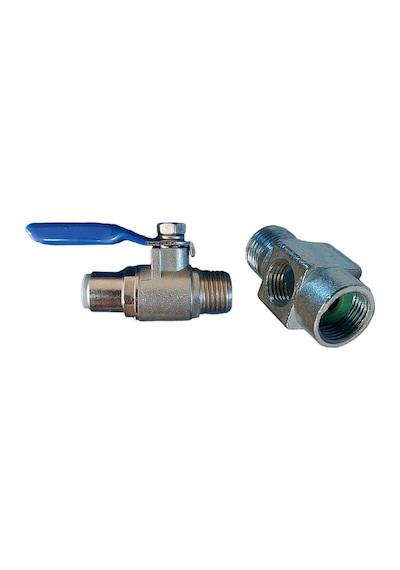 Su Arıtma Metal Hat Alma Aparatı 3/8'' + Küresel Vana 6 MM