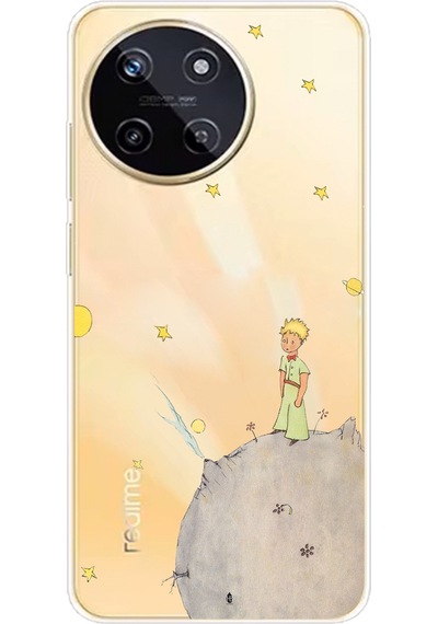 Realme 11 4g Uyumlu Küçük Prens Tasarımlı Baskılı Silikon Kılıf Renkli