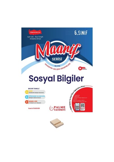 6. Sınıf Maarif Serisi Sosyal Bilgiler Akademik Gelişim Denemeleri + Telefon Standı