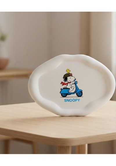 K42design Snoopy & Woodstock Tasarım El Yapımı Dekoratif Taş Obje 1