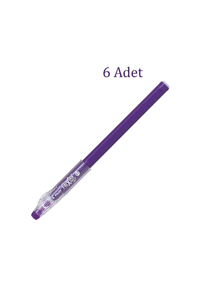 Pilot Frixion Ball Stick Roller Silinebilir Jel Kalem 0.7 mm Mor F12-V 6 Adet