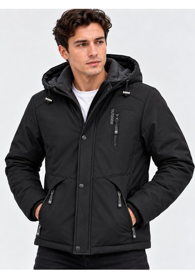 Classics Men Outdoor Kapüşonlu Su Ve Rüzgar Geçirmez Kapitone İçi Kürklü Elyaf Dolgulu Softshell Mont 7821 Siyah Classics Men Outdoor Kapüşonlu Su Ve Rüzgar Geçirmez Kapitone İçi Kürklü Elyaf Dolgulu Softshell Mont 7821 Siyah