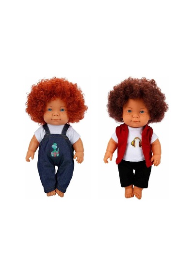 Sunman Kıvırcık Saçlı Curly Bebek 35 Cm