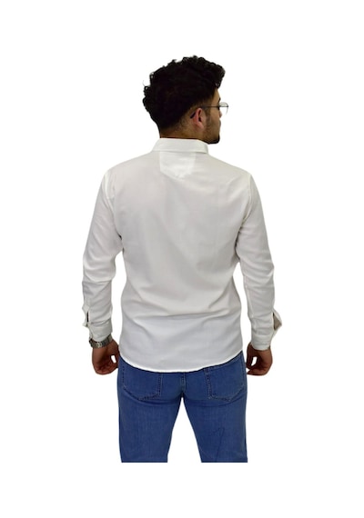 Erkek Spor Silim Fit Gömlek Bgl-st04479 Beyaz