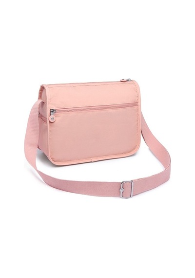 Smart Bags 1128 Krınkle Kumaş Postacı Çantası (Pudra) Pudra