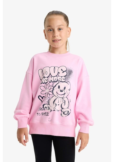 Defacto Pembe Kız Çocuk Sweatshirt E6755a8/pn666 Pembe