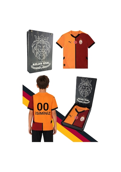 Galatasaray Home Jersey Replica J Kırmızı Unisex Çocuk Forma Kişiye Özel Parçalı Ko