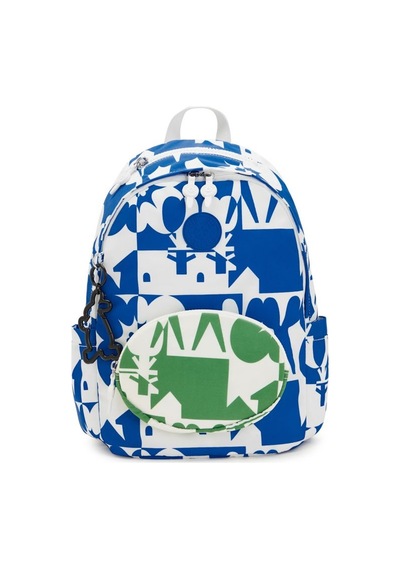 Kipling Kıplıng Delia Kim Orta Boy Sırt Çantası Baskılı Mınju Multı Prt Siyah
