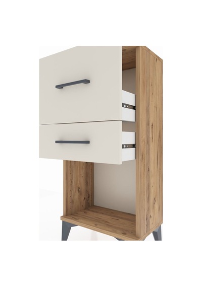 Arges Komodin 2 Çekmeceli 44x30x96 Çam-aytaşı Çam