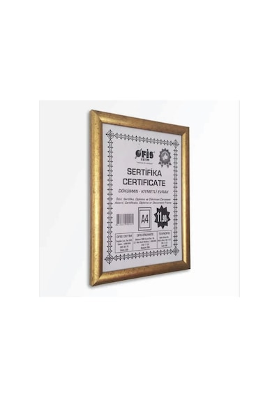 A4 Fotoğraf Belge Resim Çerçevesi Sertifika Pvc Camlı 21x30