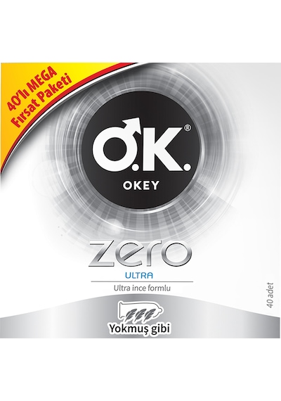 Okey Zero Ultra Prezervatif 40'lı