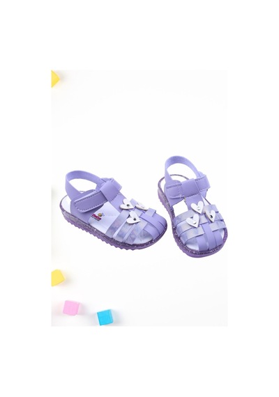 Papuç Sepeti Arzen-2879 Kız Bebek Ortopedik Sandalet Ayakkabı 001