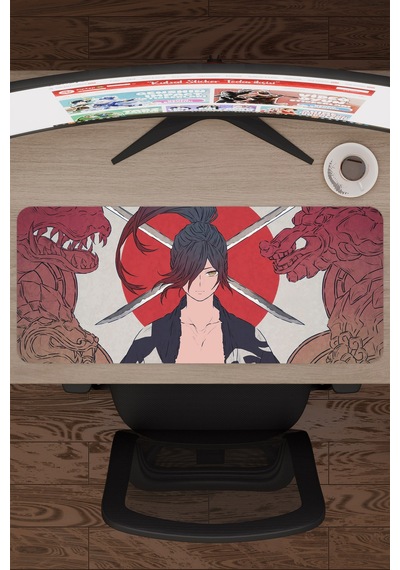 Dororo Anime V1 - 70x30 Xl Gaming Kauçuk Kaymaz Taban Mouse Pad Fare Altlığı