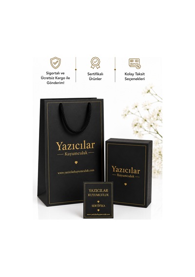 Yazıcılar - 14 Ayar Kalpten Kalbe Altın Yüzük