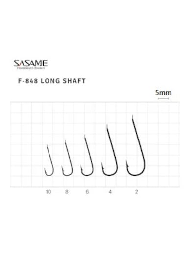 Sasame F-848 No:4 Long Shaft Olta İğnesi 22 Adet