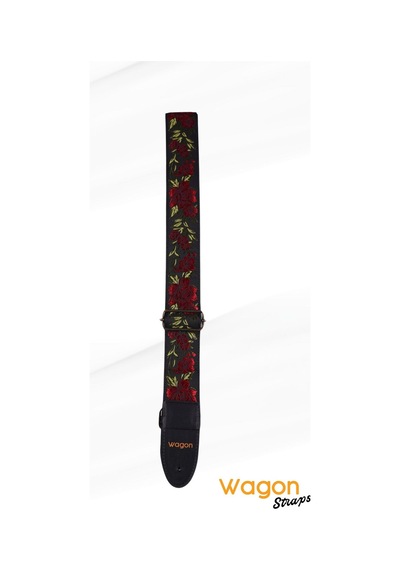 Wagon Straps Vintage Serisi Gitar Askısı - Red Garden