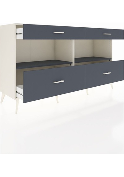 Hyperion Konsol 2 Raflı 4 Çekmeceli 176x44x99 Aytaşı-antrasit Aytaşı-antrasit Hyperion Konsol 2 Raflı 4 Çekmeceli 176x44x99 Aytaşı-antrasit Aytaşı-antrasit