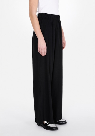 Colin's Colins Regular Fit Yüksel Bel Geniş Paça Kadın Siyah Pantolon Cl1074805 Q1.v1 Blk Siyah