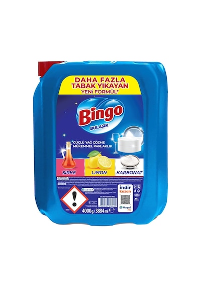 Sıvı Bulaşık Deterjanı Limon Aromalı 4 Kg
